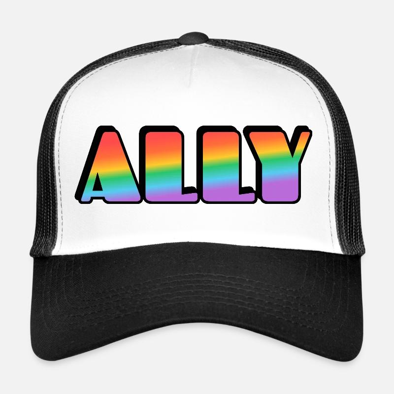 Lettres arc-en-ciel Ally Casquette trucker 