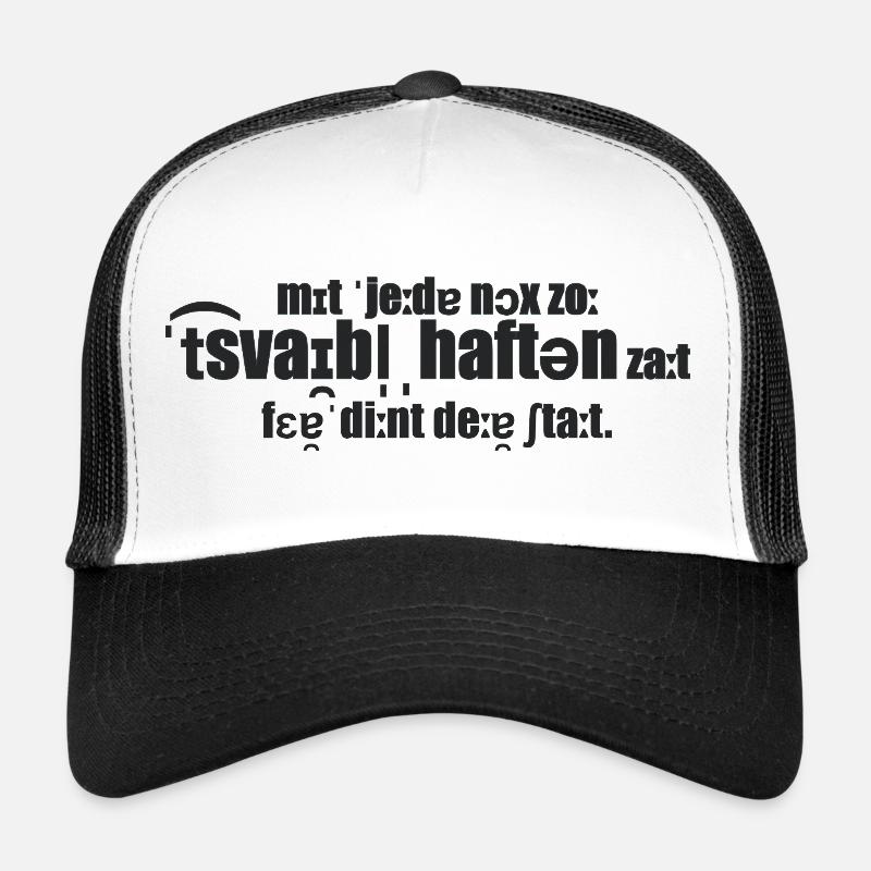 Actes douteux - Casquette trucker  - blanc/noir