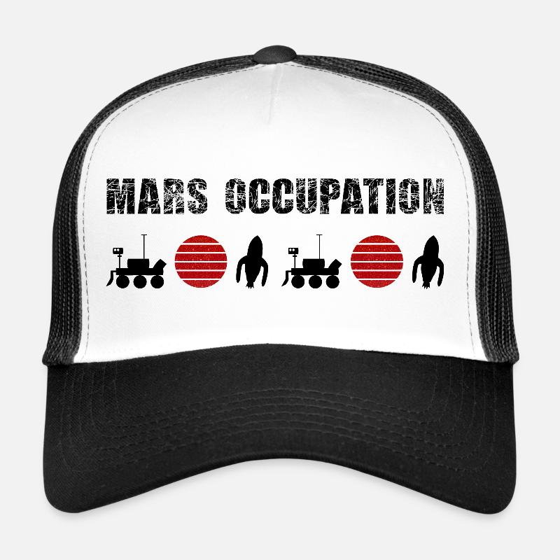 Doppelte Mars Rotsonnen-Konstellation Trucker Cap