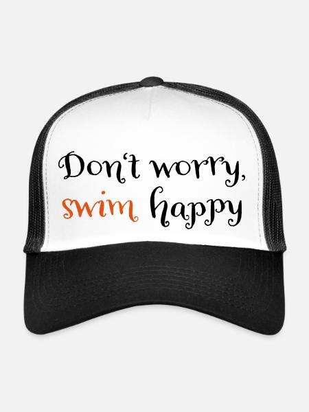 schwimmen - Casquette trucker  - blanc/noir - Devant