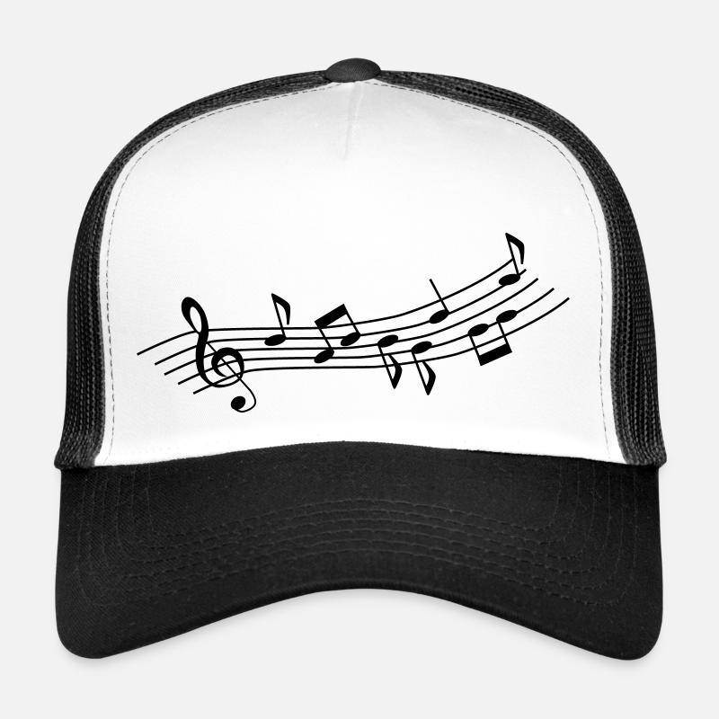 Musik - Tanzen - Disco - Trucker Cap - Weiß/Schwarz