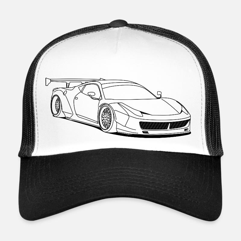 custom car outlines Casquette trucker 