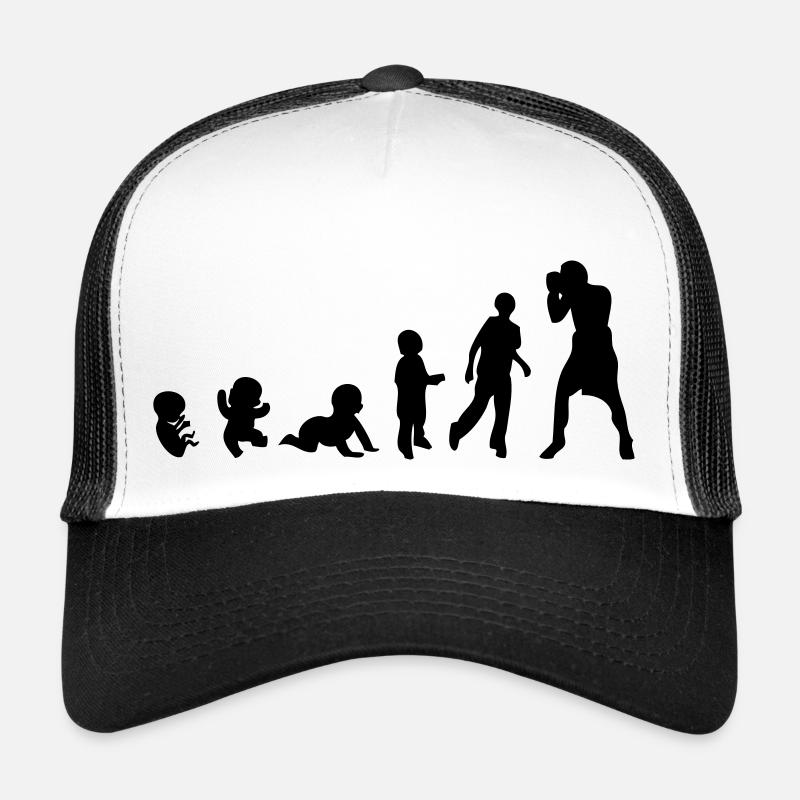 evolution homme human sport boxe Casquette trucker 