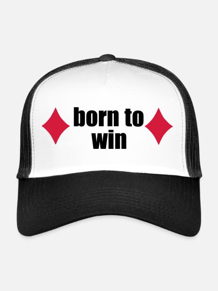 poker - Trucker Cap - white/black - Front