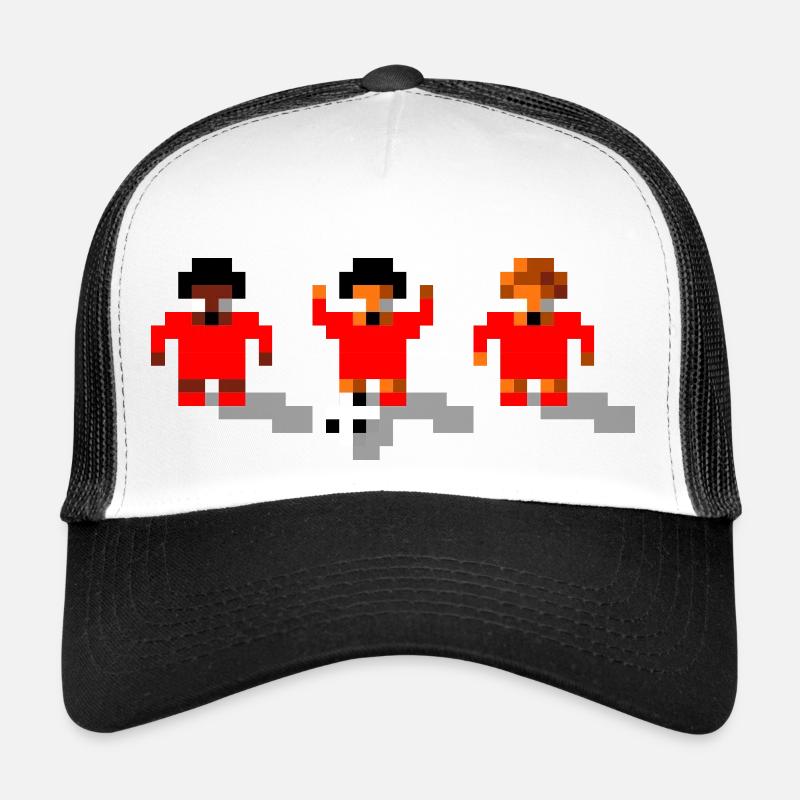 Soccer All Red - Trucker Cap - white/black