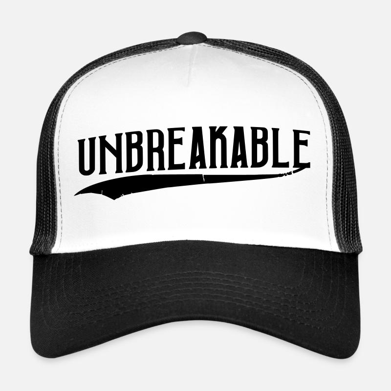 unbreakable inexorable strong training populaire Casquette trucker 