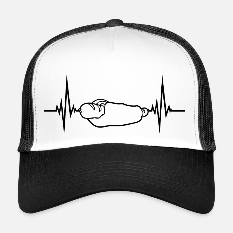 frequenz herzschlag hot dog puls bratwurst broetch Trucker Cap