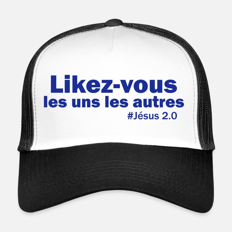 Likez-vous - Casquette trucker  - blanc/noir