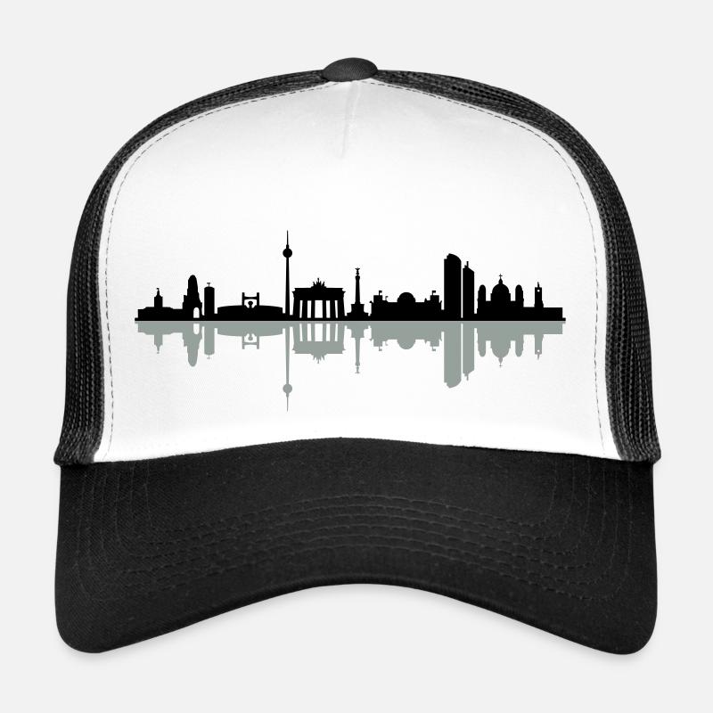 Skyline Berlin - Trucker Cap - Weiß/Schwarz