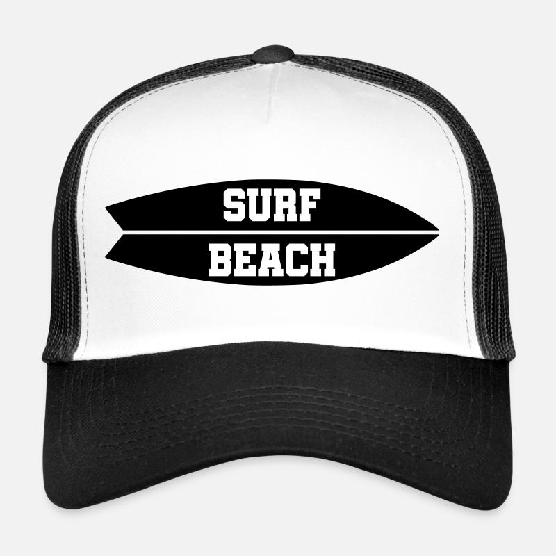 ★ Design colors can be changed ★ Surf Beach (surfboard) Trucker Cap