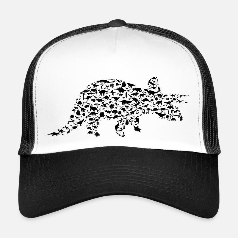 Dinosaur - Trucker Cap - white/black