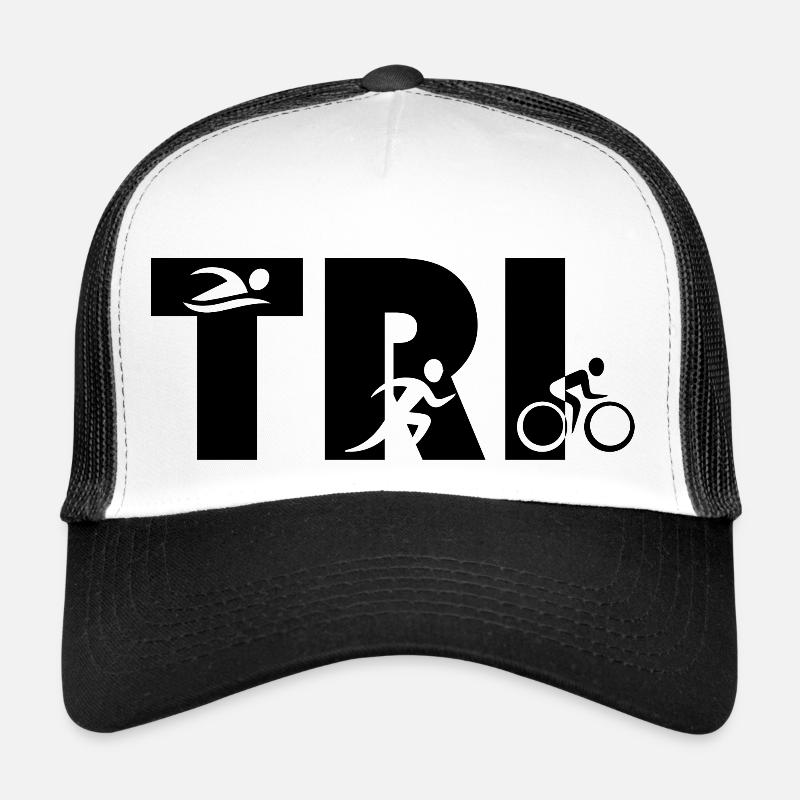 triathlon - Trucker Cap - Weiß/Schwarz