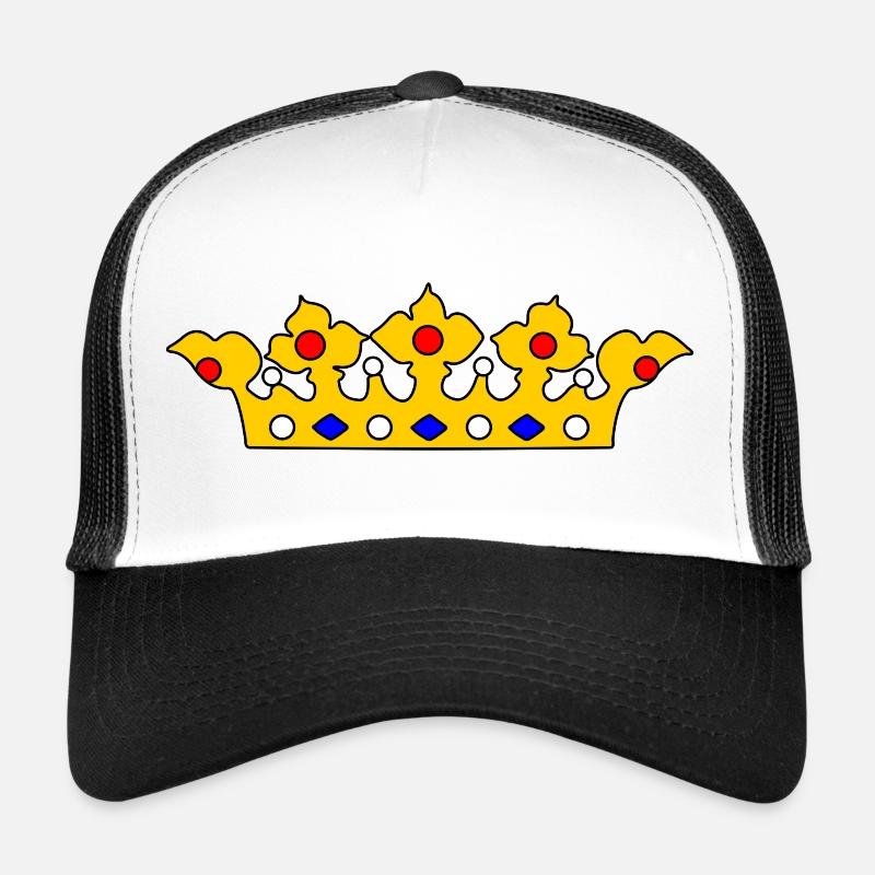 Couronne d’or avec perles Casquette trucker 