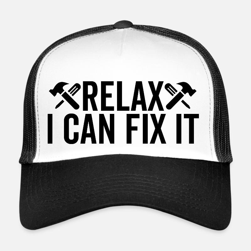 Relax I Can Fix It - Trucker Cap - white/black