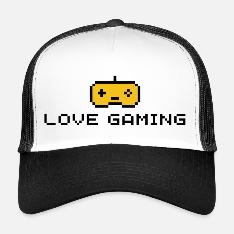 LOVE GAMING - Trucker Cap - white/black