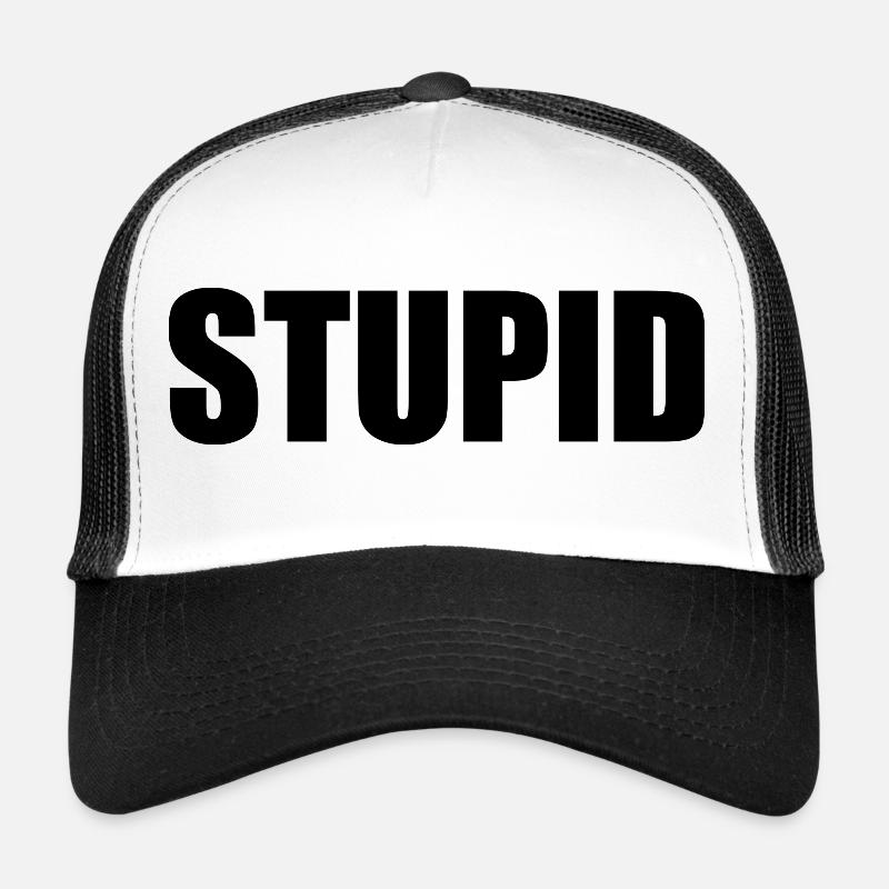 Dumm - schwarz Trucker Cap