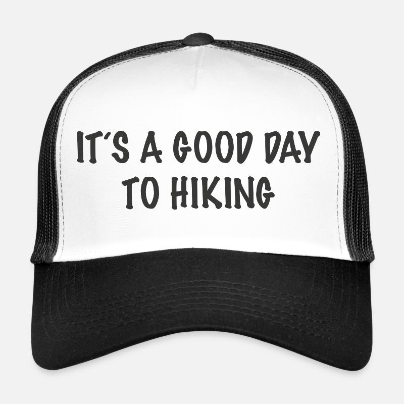 lets go hiking - Trucker Cap - Weiß/Schwarz