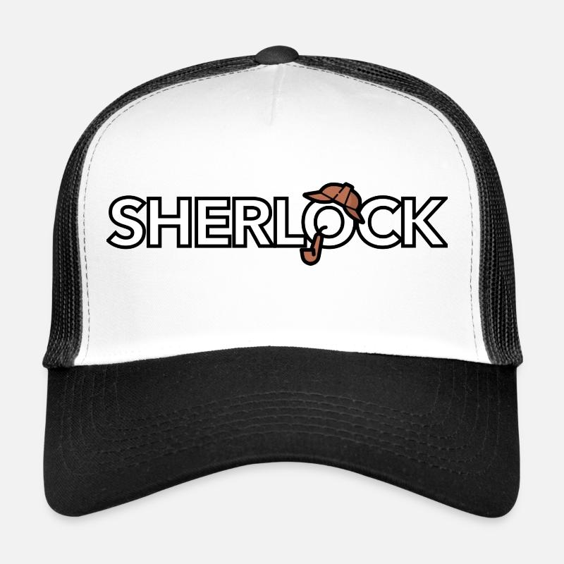 Sherlock Holmes (white) Trucker Cap