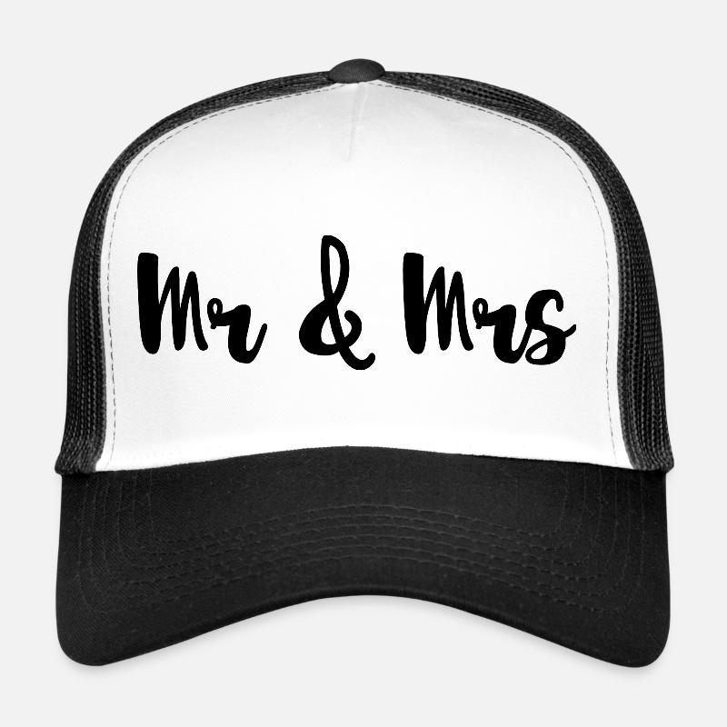 Mr & Mrs Design for Weddings Trucker Cap