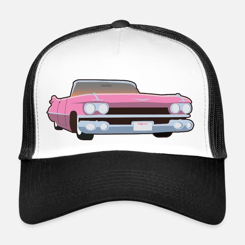 Cadilac Rose vif Casquette trucker 