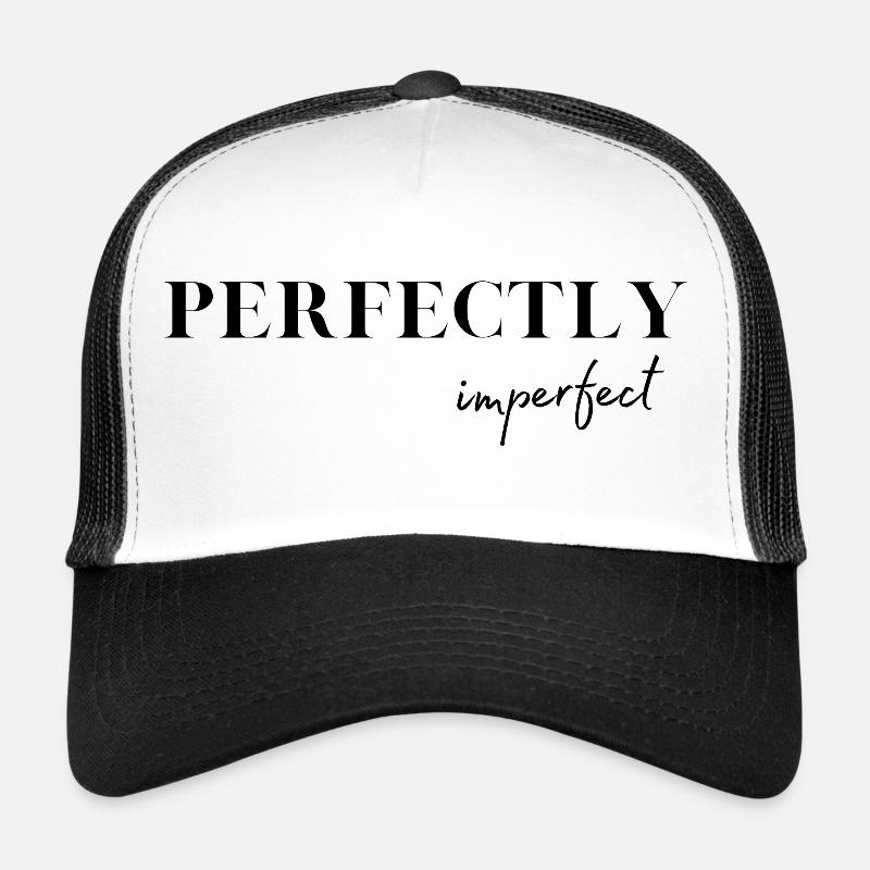 PERFECTLY imperfect - Trucker Cap - Weiß/Schwarz
