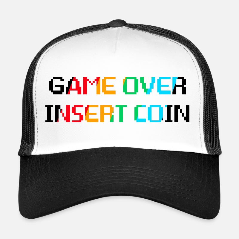 Game Over Insert Coin Trucker Cap