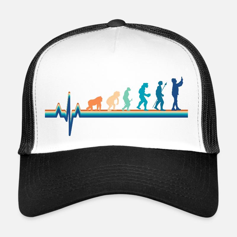 Évolution battement de cœur Réseaux sociaux Casquette trucker 