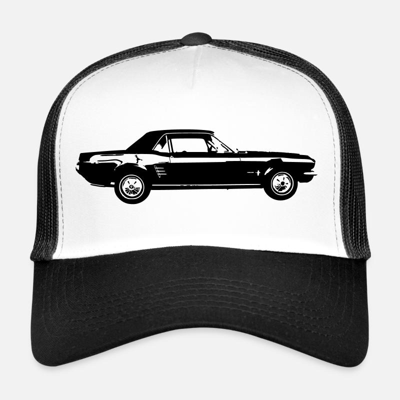 Conception de voiture classique aux États-Unis Casquette trucker 