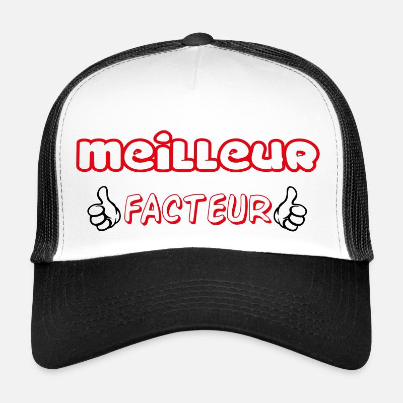 BEST FACTOR - Trucker Cap - white/black