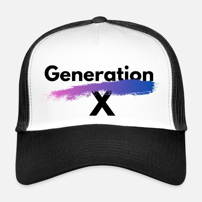 Generation X - Trucker Cap - Weiß/Schwarz