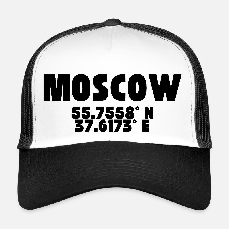 Moscou - Design avec coordonnées Casquette trucker 
