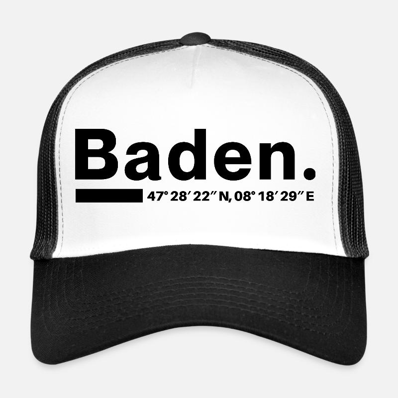 Baden Koordinaten Aargau Aargauer Aargauerin Trucker Cap