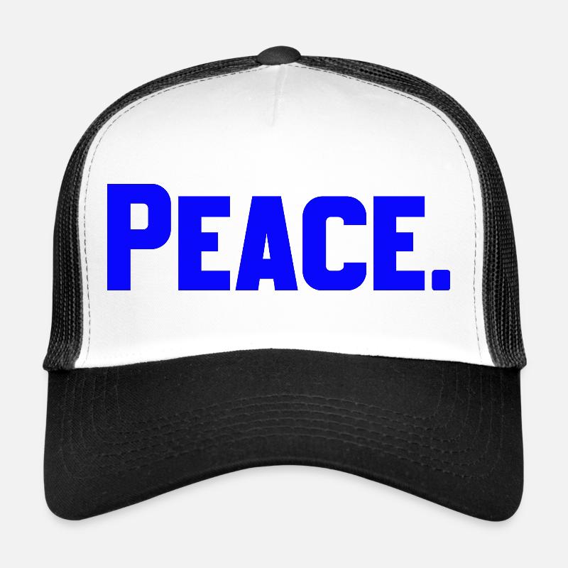 Peace - Trucker Cap - Weiß/Schwarz