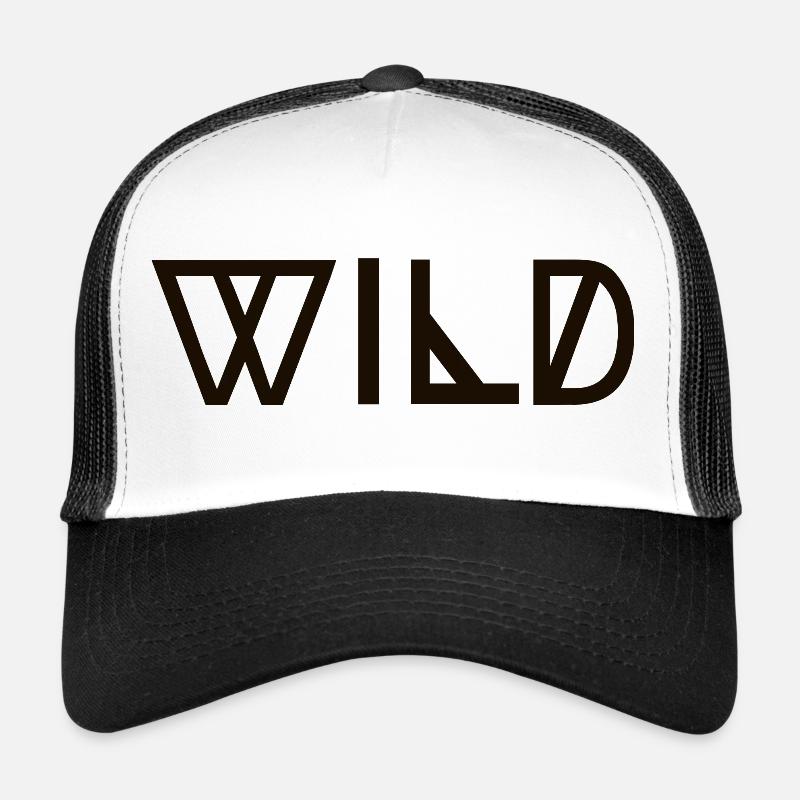 WILD - Trucker Cap - Weiß/Schwarz