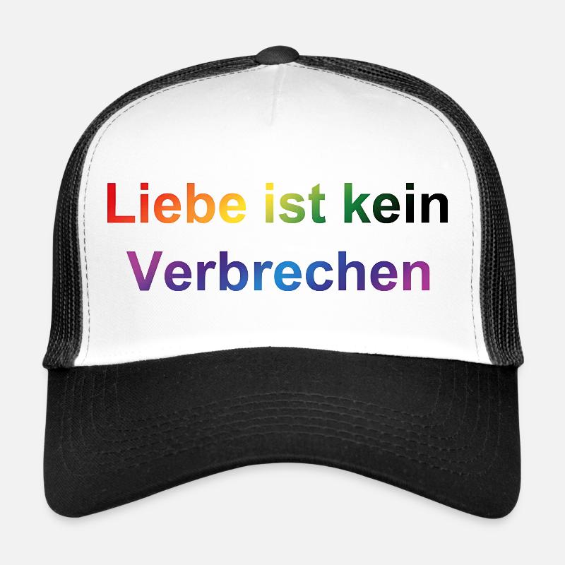 Liebe ist kein Verbrechen – Regenbogen Statement Trucker Cap