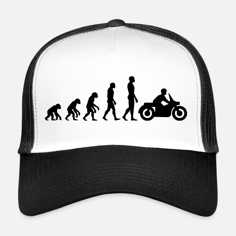 ÉVOLUTION : DE SINGE À MOTARD ! Casquette trucker 