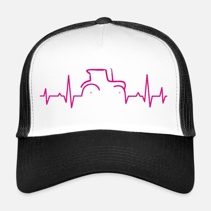 CARDIOGRAM TRAKTOR Magenta Trucker Cap