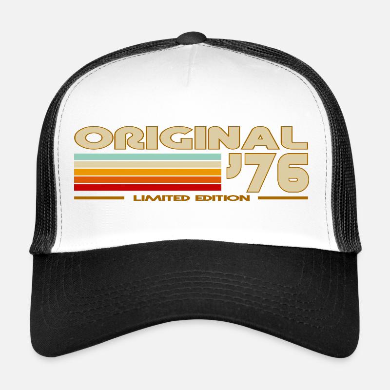 1976 - Trucker Cap - Weiß/Schwarz