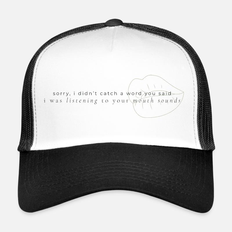 Bruits buccaux ASMR Casquette trucker 