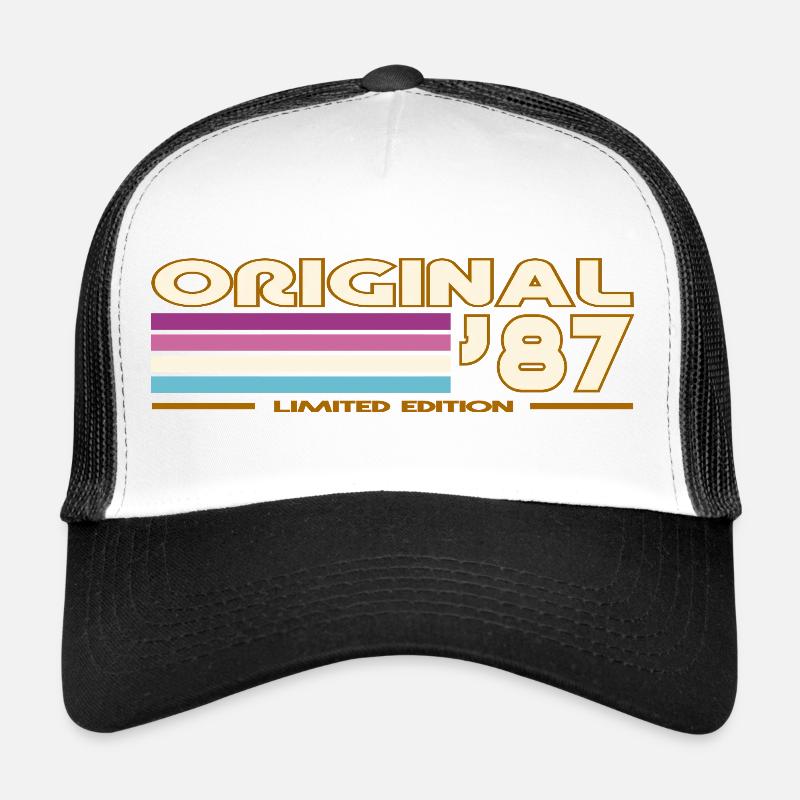 Original 87 Rétro Typo Rayures Casquette trucker 