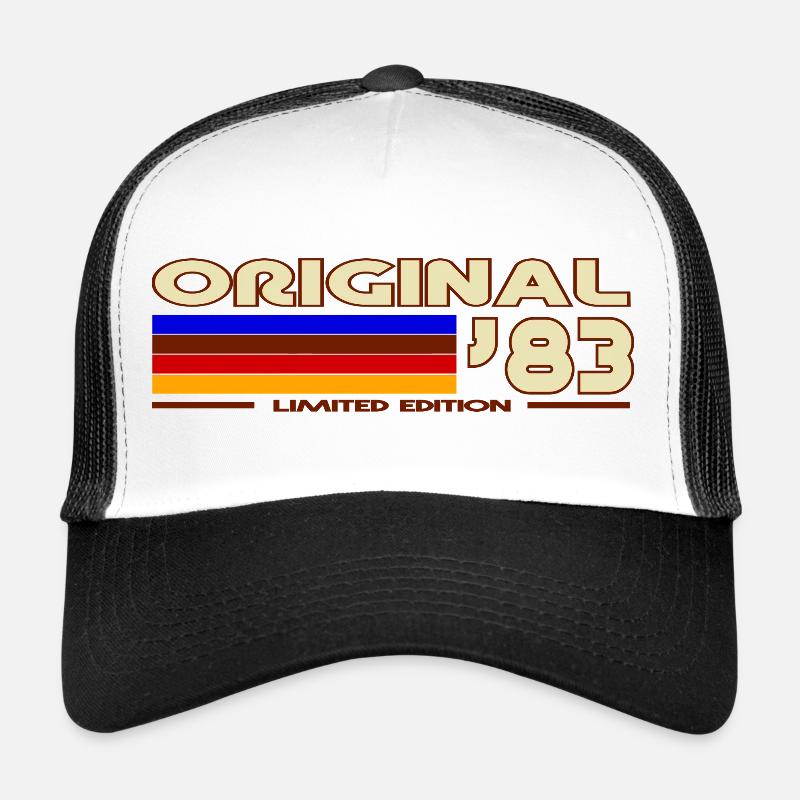 Original 83 Vintage Rainbow Stripes Trucker Cap