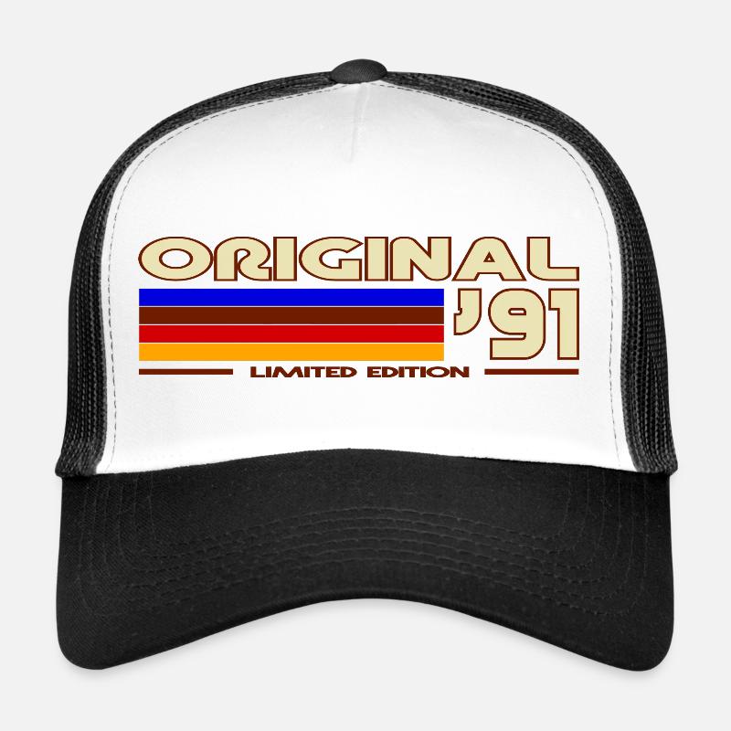 Retro 1991 Rainbow Trucker Cap