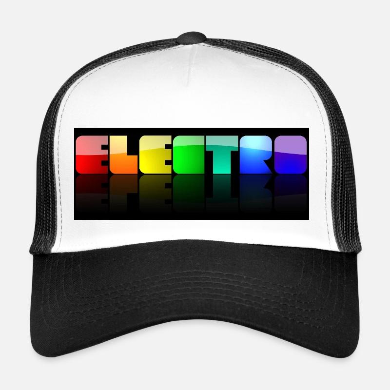 Electro - Trucker Cap - Weiß/Schwarz