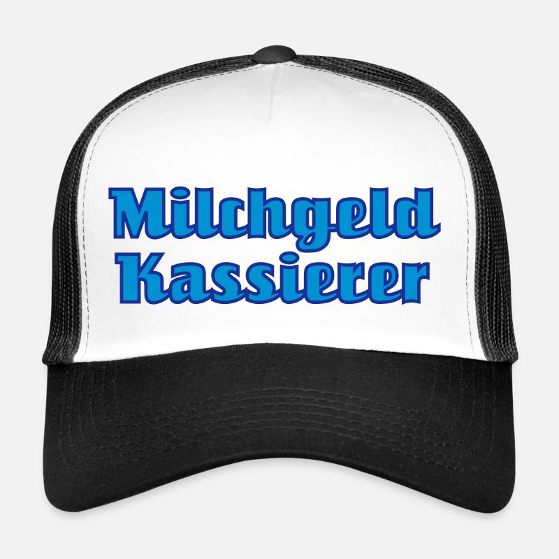 milchgeldkassierer - Trucker Cap - Weiß/Schwarz
