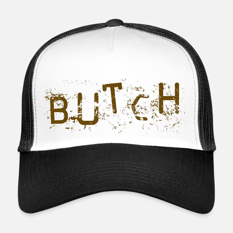 butch - Trucker Cap - white/black