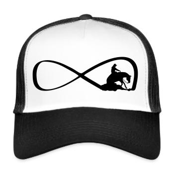 Infini Reining Western - Casquette trucker  - blanc/noir - Devant