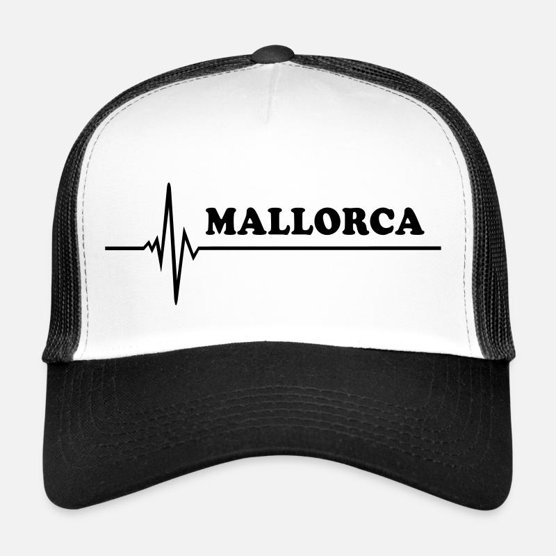 Mallorca - Casquette trucker  - blanc/noir
