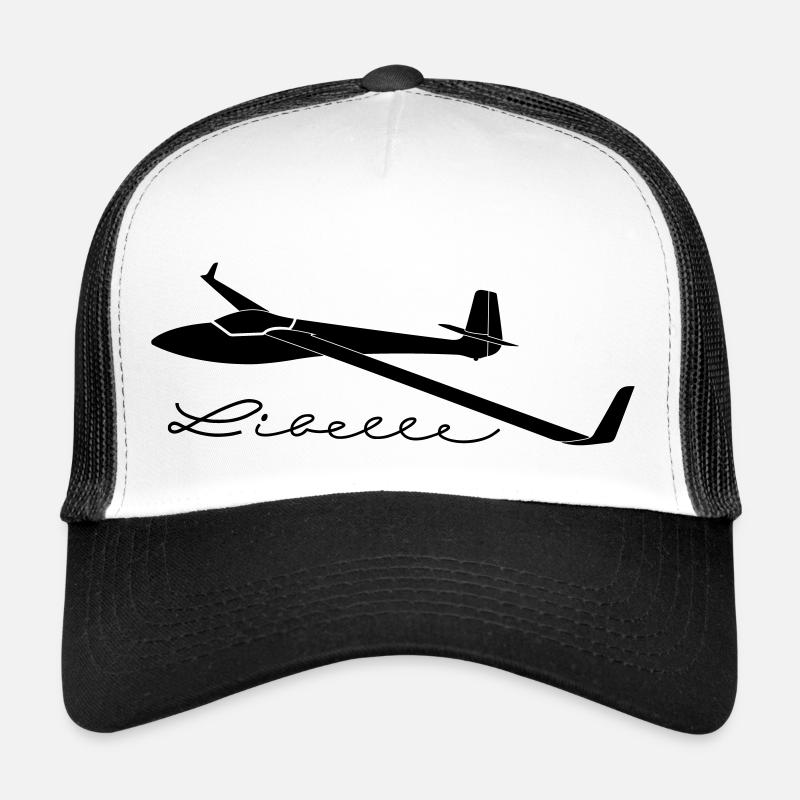 standard libelle segelflugzeug - Trucker Cap - Weiß/Schwarz