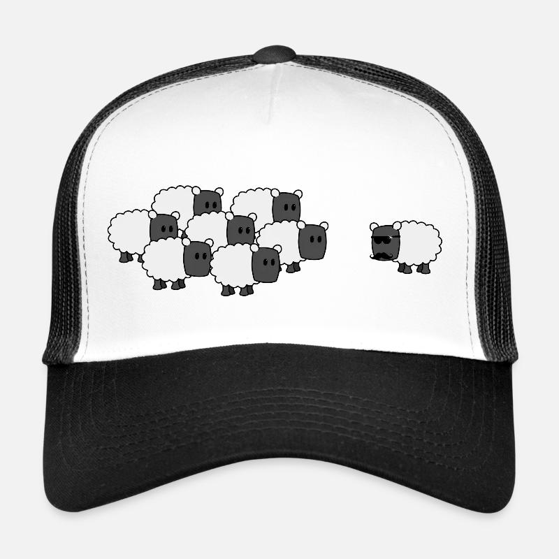 Be a cool sheep - Trucker Cap - white/black