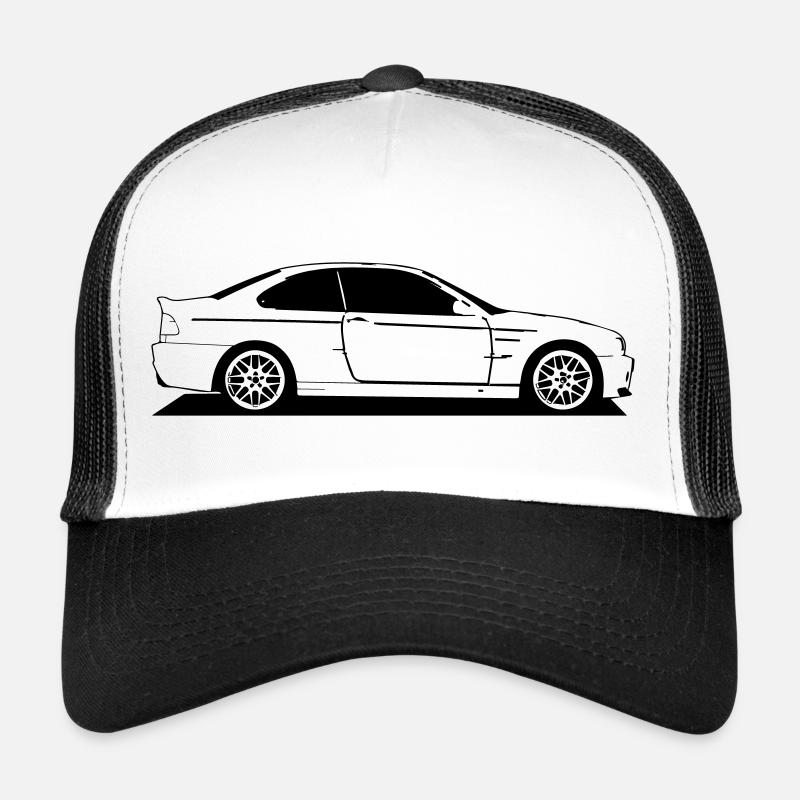 E46 neu - Trucker Cap - Weiß/Schwarz
